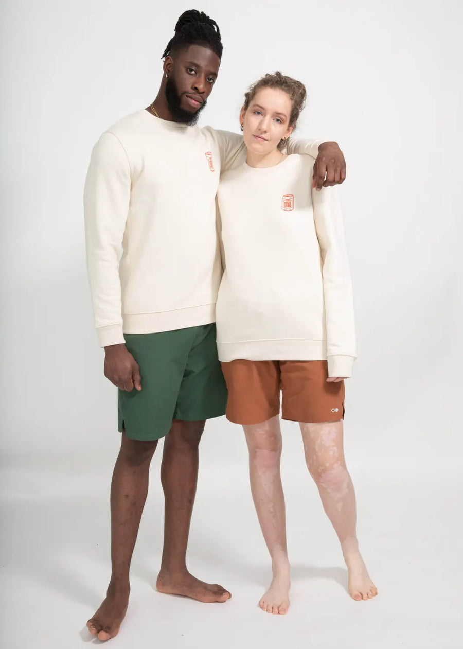 boochen sustainable sweater nature raw yogawear unisex