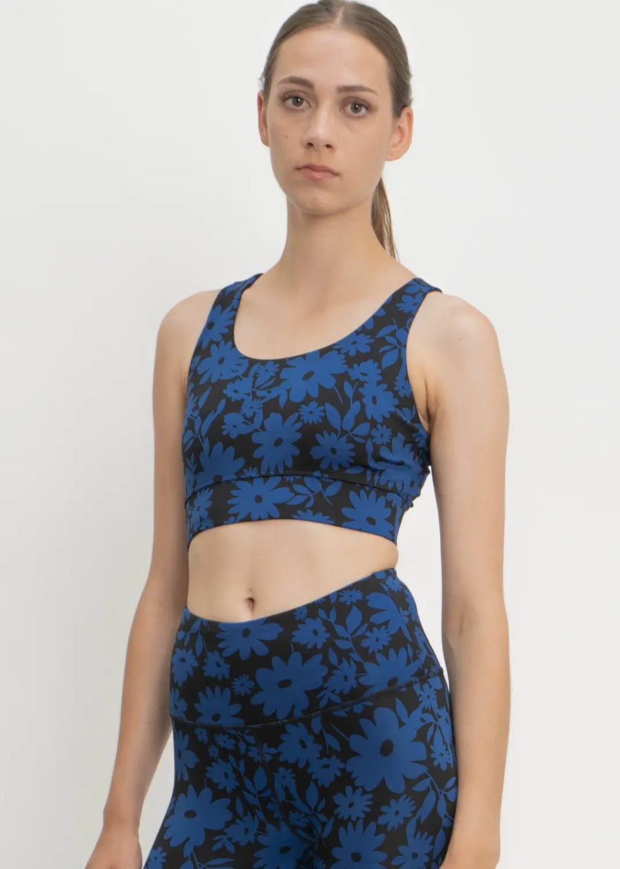 Sports Bra Ubud in Dark Moonflower - Sports Bra